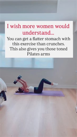 Danielle Felcher : Mom | Fitness | Health on Instagram: "Comment FITNESS for my Black Friday promo 🎉 I wish more women would understand… You can get a flatter stomach with this move than crunches And it also gives you those toned, Pilates style arms ✨ Overhead pullovers with core toe taps👇🏻 – Tightens and strengthens your deep core – Improves posture and shoulder mobility – Tones and defines your arms – Engages your entire upper body and abs at once ✨ Results come from diet + consistency Foll