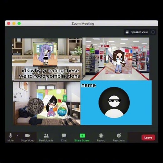 Weird class zoom call 😭💔🤣 #funny #dramatic #capcut #gacha #edit #makemefamousduh