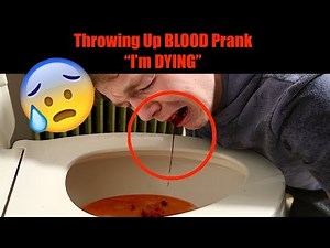 Throwing Up BLOOD PRANK On Girlfriend GONE WRONG!