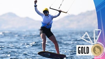 Olympics sailing highlights: Ellie Aldridge wins women's kite gold for GB
