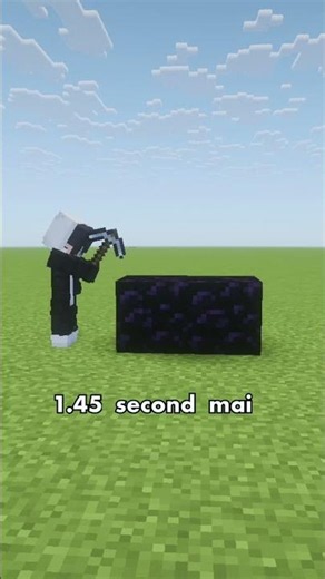 Minecraft But This is the Fastest Way to Break Obsidian 🤔 #shorts