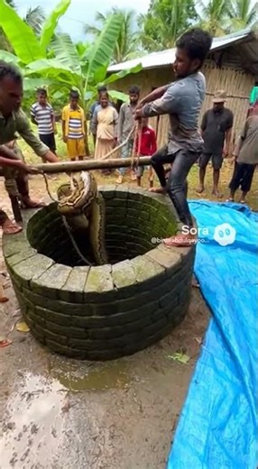 Python Stuck Inside Village Well Rescued Safely | Snake Rescue & Release
