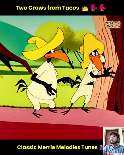 Two Crows from Tacos 🌮🐦🐦 Two Silly Crows vs. One Clever Grasshopper! Merrie Melodies Classic 😂 | Childhood Cartoons