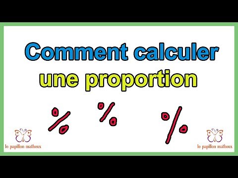 Comment calculer une proportion (formule)