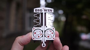 Print-in-place working slot machine