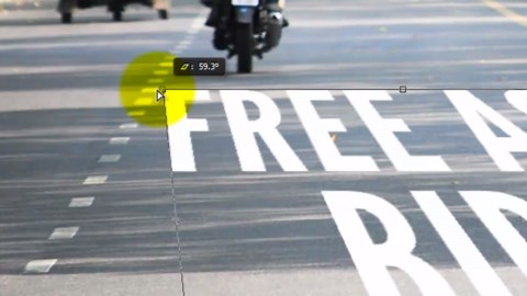 Photoshop tutorial: How to paint text on a highway or road