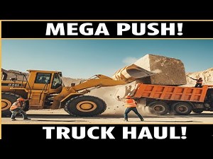 GIANT ROCK LOADING! Mega Loader vs Heavy Truck