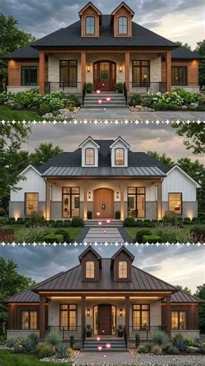 Modern French Country Ranch Plan with Flexible Bonus Space over Garage