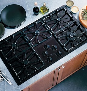 GE Profile™ 36" Built-In Gas Cooktop|^|JGP962BECBB