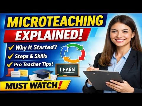 Master Microteaching in 10 Mins: B.Ed/D.El.Ed Complete Tutorial
