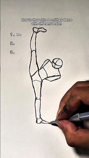how to draw chinese military dance man & woman tutorial#howtodraw #drawing#art#tutorial #sketch#arte