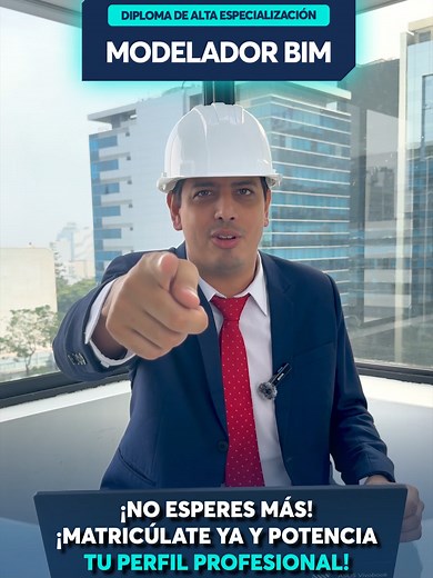 CONVIÉRTETE EN UN MODELADOR BIM EXPERTO Y DESTACA EN LA INDUSTRIA 🔹 ¿Qué aprenderás? ✅ Modelado 3D con Revit, Navisworks y Civil 3D 🏗️ ✅ Coordinación de disciplinas y detección de interferencias 🔍 ✅ Generación de documentación técnica y cuantificación de materiales 📑 ✅ Simulación y planificación 4D y 5D 📊 ✅ Aplicación de estándares internacionales BIM 🌎 🎓 Diploma de Alta Especialización con certificación oficial 📌Estamos acreditados por el PMI 🔥 ¡REGÍSTRATE HOY Y DA EL SALTO A LA TECNOL