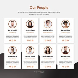 Our people and partners - HTML Template by Nicepage