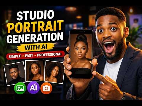 Create Studio Portraits With AI in Minutes (Beginner Step-by-Step Guide)