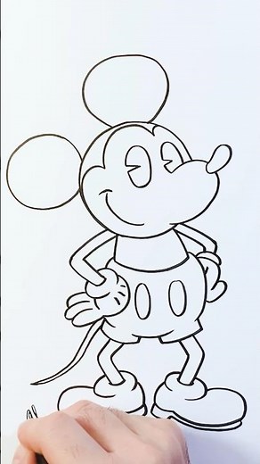 How To Draw Vintage Mickey