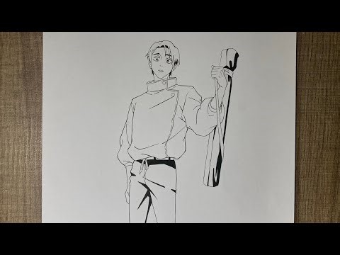 Drawing Yuta Okkotsu - step by step - Jujutsu kaisen