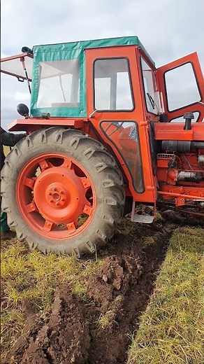 1965 Nuffield 10/85 5.2 Litre 6-Cyl Diesel Tractor (85 HP) with Ransomes 3 Furrow Reversible Plough
