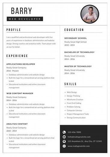 Our Clean CV Resume_ Modern Design