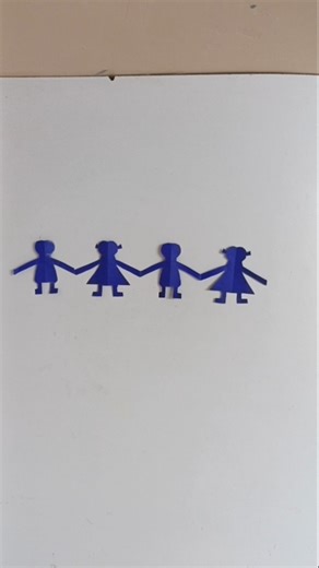 Art And Craft | Children's Day Craft 👫 #shortsfeed #shorts #viral