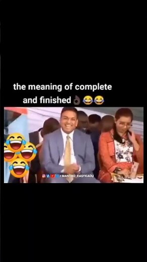 THE REAL MEANING OF COMPLETE AND FINISH 😆