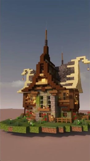 minecraft viking fantasy house build | TIMELAPSE (medieval survival base 1.21)