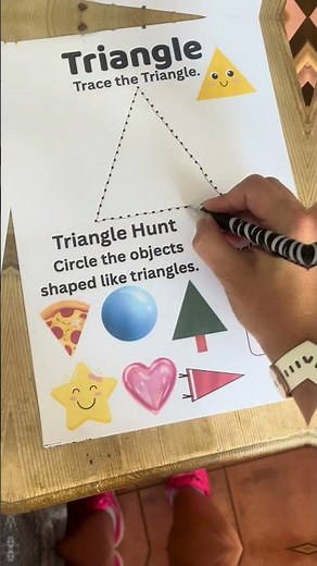 🔺 Fun Triangle Activity for Preschoolers! ✏️