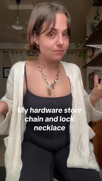 DIY Chain and Lock Necklace | Just Girly Things