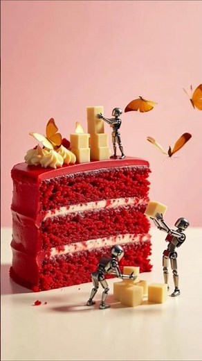 robots making a cake#cake#robot