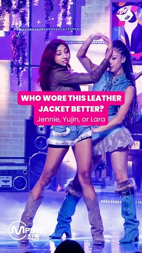 Ngl we might be inlove with this leather jacket (and the 3 queens wearing it) 😍 #Katseye #Blackpink #IVE #Jennie #Lara #Yujin #Kpop #KpopFashion | Fashionchingu