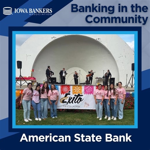 Time for this week’s #BankingInTheCommunity moment from American State Bank!🎉 American State Bank celebrated the one-year milestone of its “Éxito” initiative with a Latino festival, which took place during National Hispanic Heritage Month. The Éxito initiative is the first of its kind in the area, and reflects the bank’s commitment to empowering Spanish-speaking customers through bilingual services, educational workshops, and meaningful community partnerships. | Iowa Bankers Association