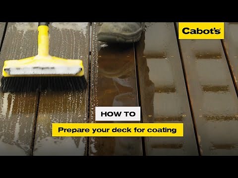 How to prepare your deck for coating | Cabot's Deck Clean