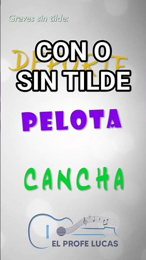 "Con o sin tilde" (parte2) #tilde #tildes #ortografía #agudas #graves #esdrújulas #escuela #lengua