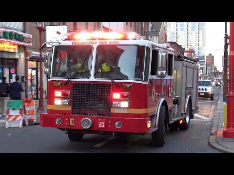 Philadelphia Fire Department Engine 20 Responding