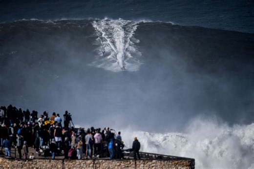 North Carolina Surfer Charges 100-Foot Wave In Portugal, Possibly The Biggest Wave Surfed This Year