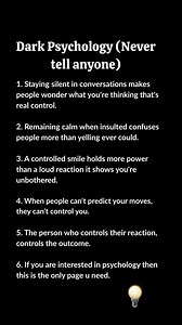 Dark Psychology | Beautiful Words
