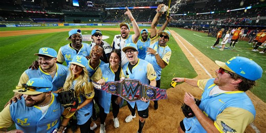 Stars out in full force at All-Star Celebrity Softball Game