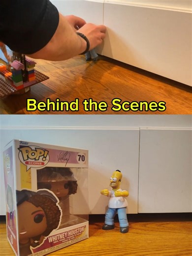 Behind the Scenes Homer & Whitney Houston Funko Pop The Simpsons Stop Motion Unboxing