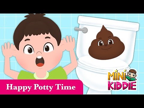 Happy Potty Time | Potty Training Song for Kids | Toilet Song for Toddlers | Mini Kiddie