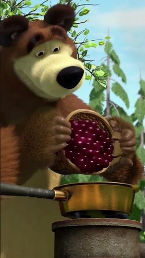 Too Long in the Kitchen! 🍒🫙 #JamDay #MashaAndTheBear #Shorts #cartoonforkids #kids #mashaandthebear