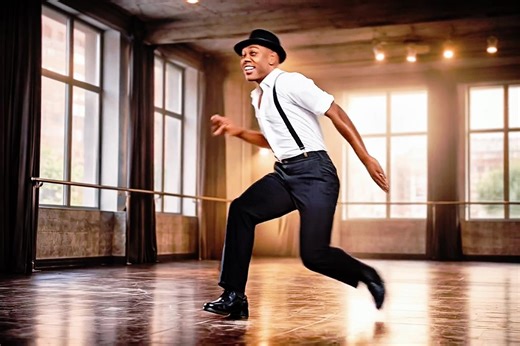 Dance in motion Tap is sound you can see. Every step hits wood with purpose. Nothing wasted. Just rhythm, pace, and craft. #TapDance #DanceAnimation #RhythmInMotion #VisualMusic #StageEnergy