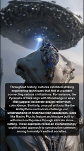6.7K views · 67 reactions | Explore the fascinating engineering marvels of ancient civilizations, revealing intricate designs and advanced techniques that connect cultures like the Pyramids of Giza, Stonehenge, and Machu Picchu. | Alien Footprints in History | Facebook