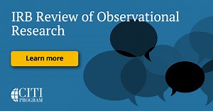IRB Review of Observational Research | CITI Program