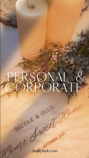 Luxury Holiday Gift Boxes with Custom Laser Engraving | Handmade by Dusky Lark