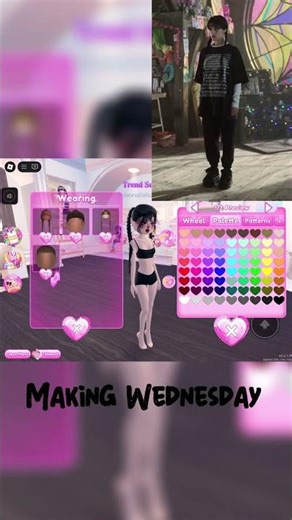 #roblox #dresstoimpress making Wednesday in dti!