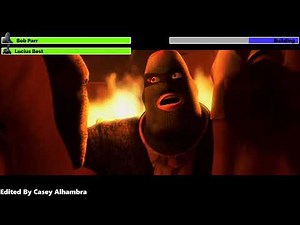 The Incredibles (2004) Building Escape with healthbars