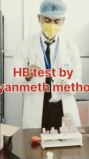 Hemoglobin test by cyanmeth method||photometric #dmlt