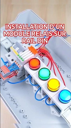 Installer un module relais sur un rail DIN #electrical