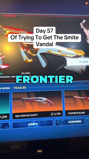 Day 57 Of Trying To Get The Smite Vandal In My Valorant Shop