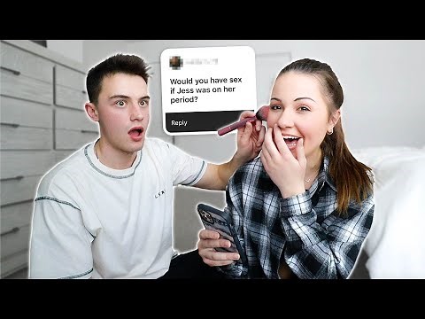 Asking My Husband JUICY QUESTIONS While He Does MY MAKEUP…