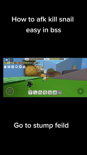 How to kill Stump Snail in Bee Swarm Simulator afk easily #bss #beeswaemsimulator #fyp